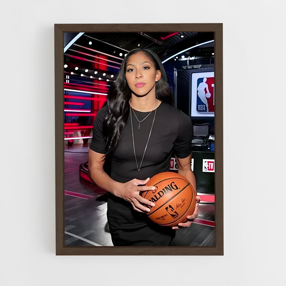 Poster Candace en Action – affiche Basketball (vue 5)